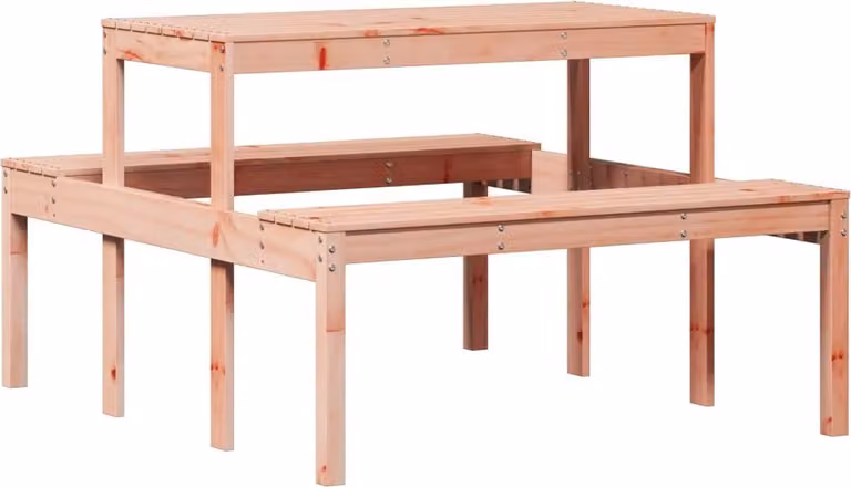 Tavolo da Picnic 110x134x75 cm in Legno Massello di Douglas
