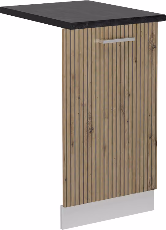 Pannello frontale della lavastoviglie Vicco R-Line Rovere artigianale 45 cm , PL Antracite, Model 55124