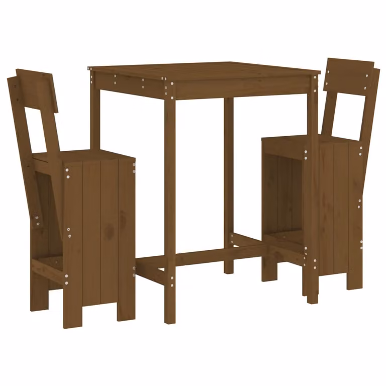 Set Bar da Giardino 3 pz ambra in Legno Massello di Pino