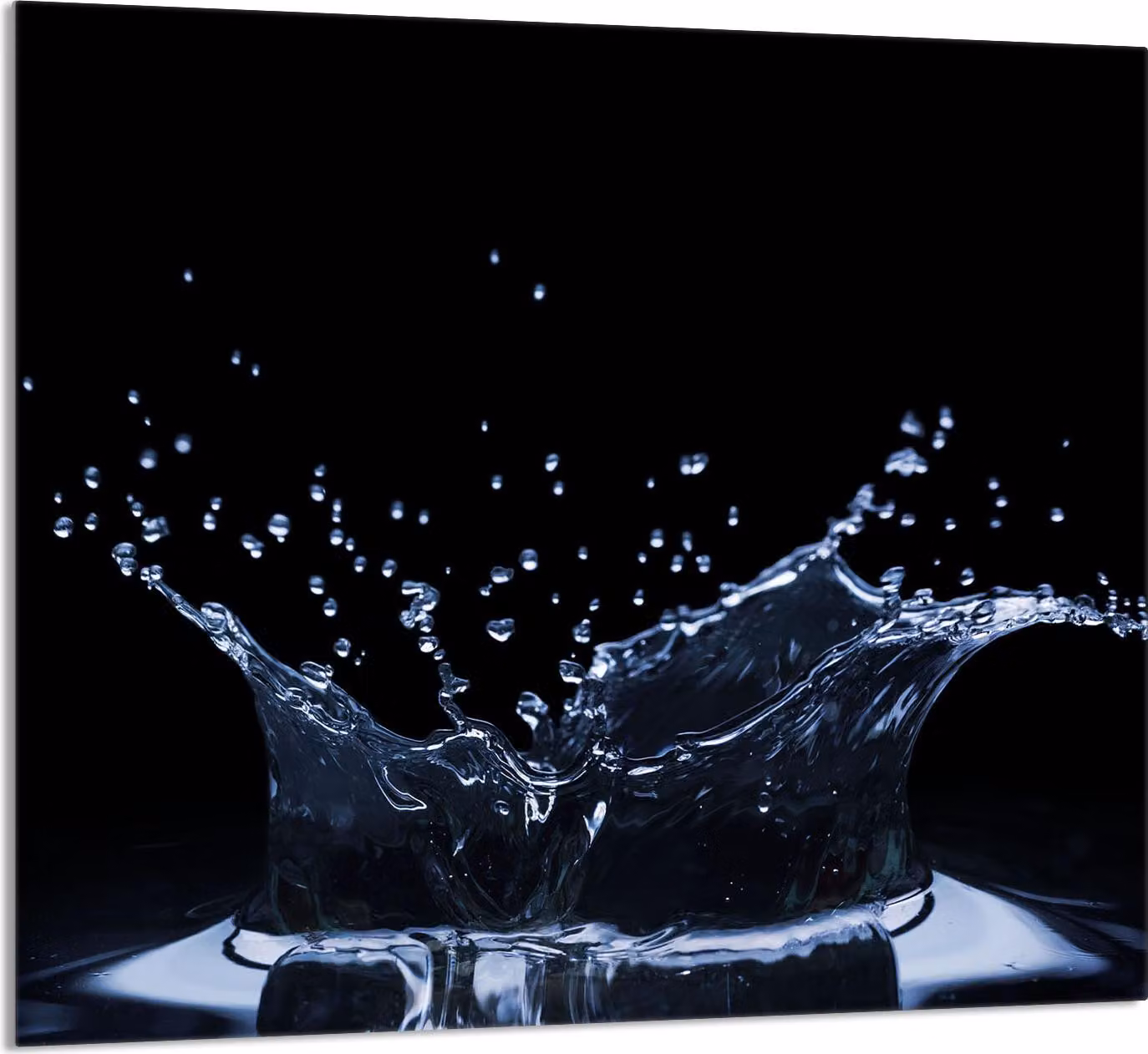 PIATTO IN VETRO PER CUCINA 65x60 Acqua