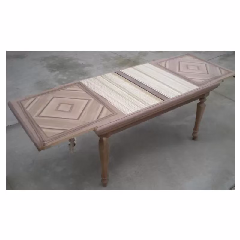 Tavolo allungabile a serrandina Mobili 2G in legno color noce, L: 160 cm, P: 90 cm, H: 80 cm – 3