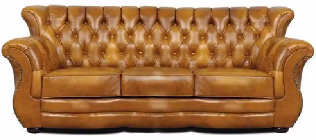Chesterfield Ohrensofa 3+2+1 Sofagarnitur Ledersofa Couch Polster Sofa Garnitur
