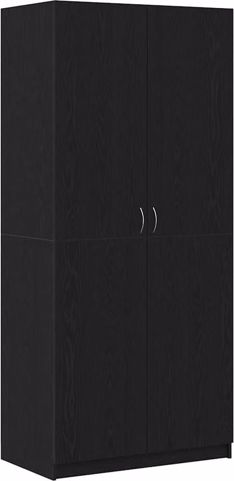 Guardaroba Rovere Nero 90 x 52 x 200 cm Legno multistrato