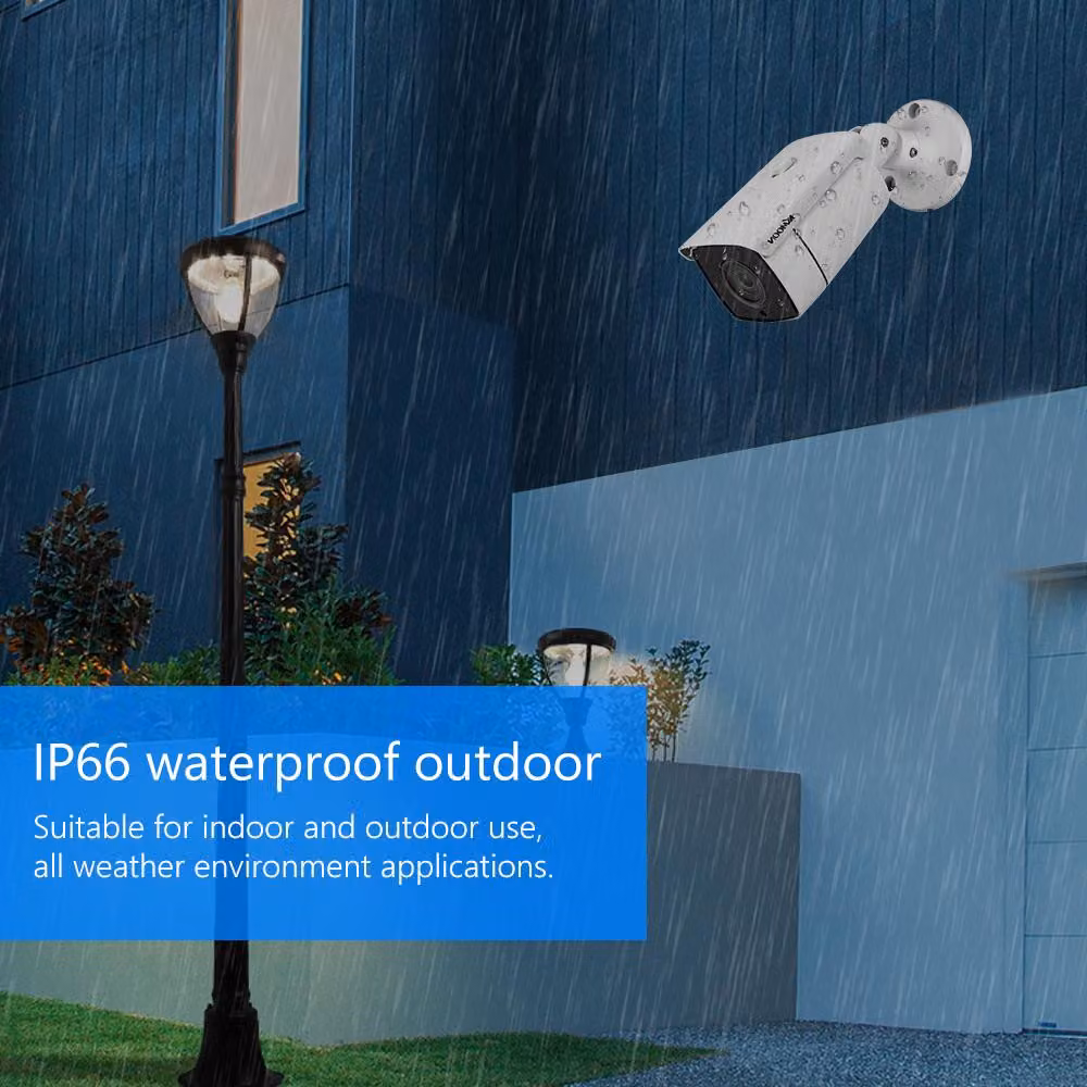 telecamera di sicurezza analogica da esterno 1080P, IP66, impermeabile, sorveglianza CCTV, 24 LED infrarossi integrati, sistema di visione notturna pal 82ft