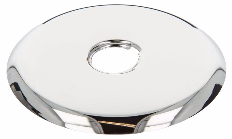 rosetta filettata tecuro 1/2 pollice x Ø 87 mm x altezza 6 mm, ottone cromato