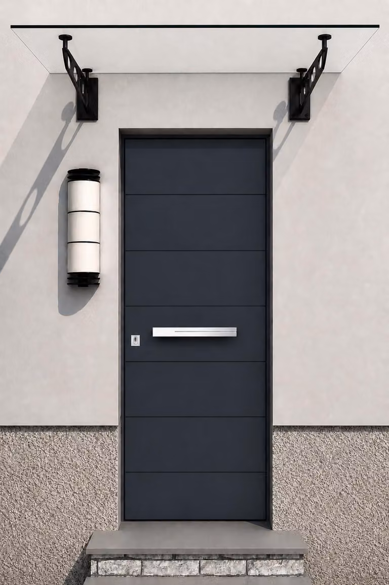 Glaswerk Westfalen - (S) Tenda parasole in vetro trasparente, dimensioni 120x90 cm, completa di supporti SW