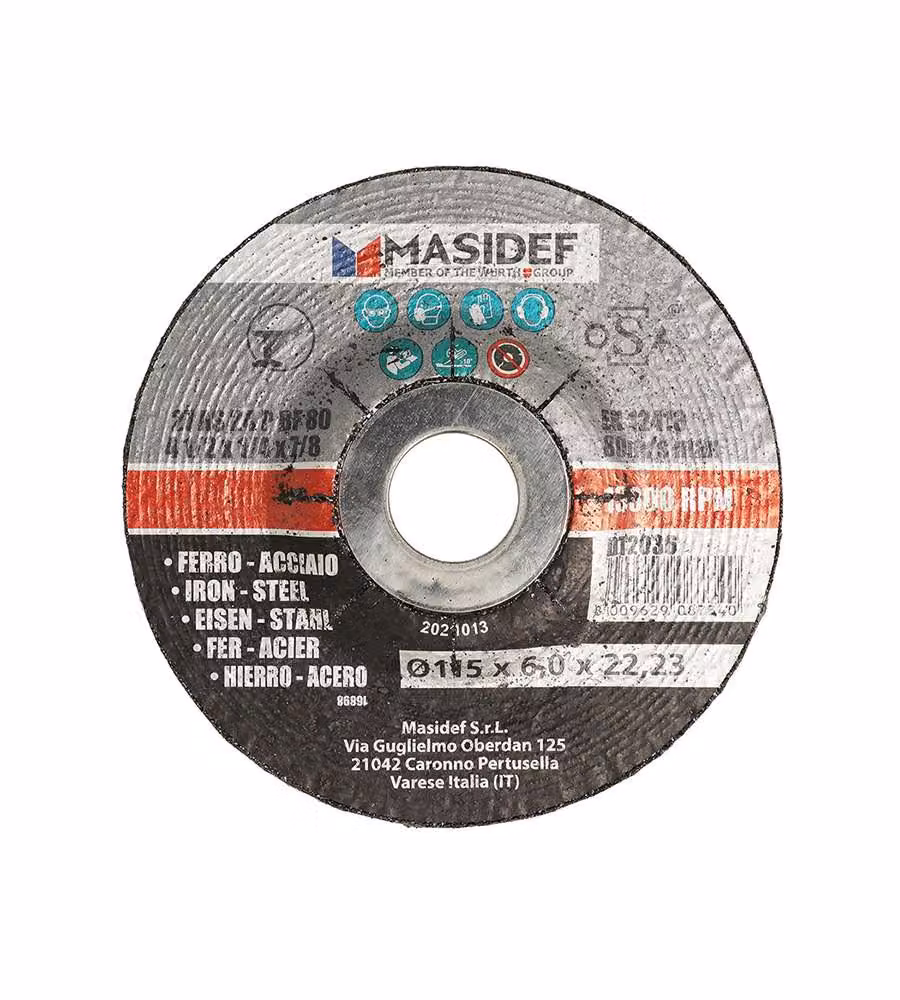 Mola da sbavo 115X6,0mm per acciaio e ferro