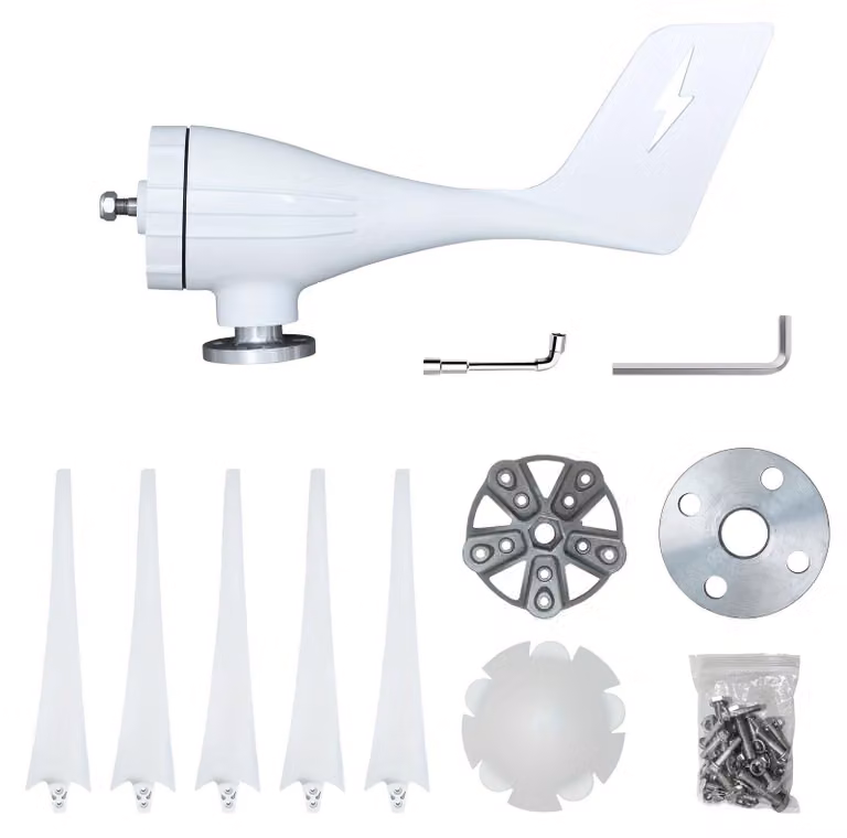 Turbina eolica orizzontale da 1000W - Generatore eolico - Turbina eolica - Generatore di energia eolica - Impianto di energia eolica