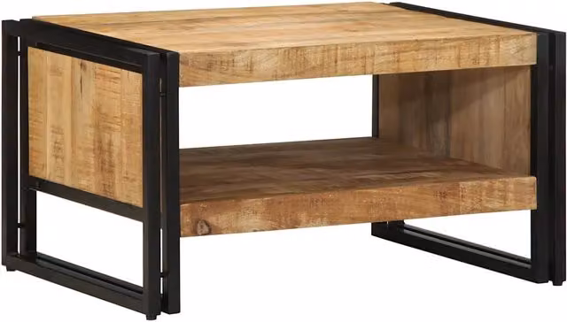 Tavolino 70x50x38 cm in Legno Massello di Mango Grezzo 4102709