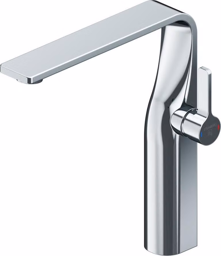 Steinberg Série 230 Mitigeur monocommandé pour lavabo, avec cartouche céramique, tubes flexibles, sans vidage, saillie 200mm, 23017202, 23017202