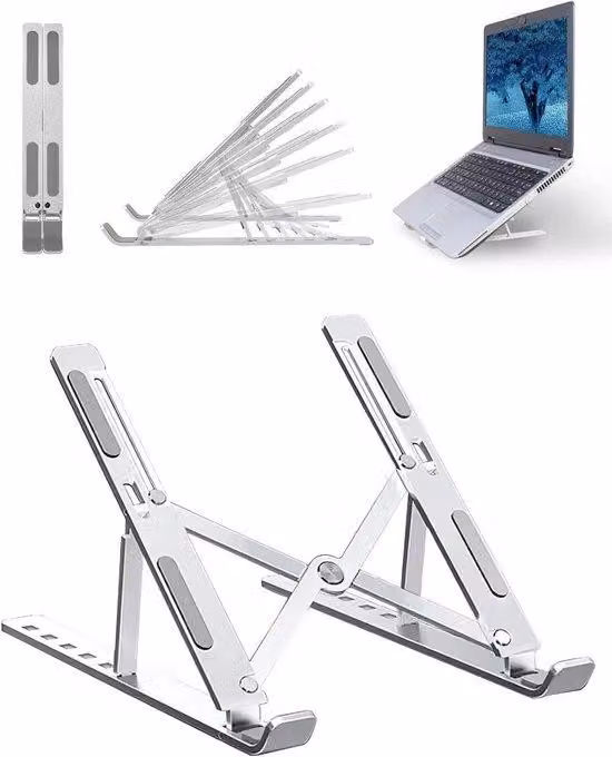 Supporto regolabile per laptop - Ventilato - Bianco