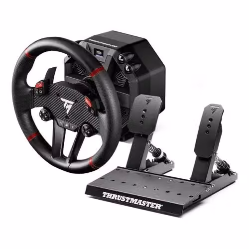 Simulatore di guida Thrustmaster T598 con volante e pedaliera Direct Axial Drive da 5 Nm, compatibile con PC e PlayStation, nero e rosso – 3
