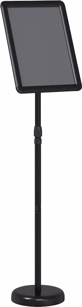 vidaXL Stand fieristici Nero 30 x 25 x 128 cm Alluminio