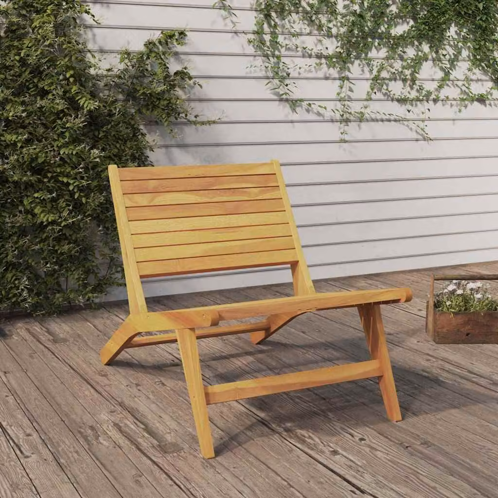 Sedia pieghevole da giardino vidaXL in legno di teak marrone