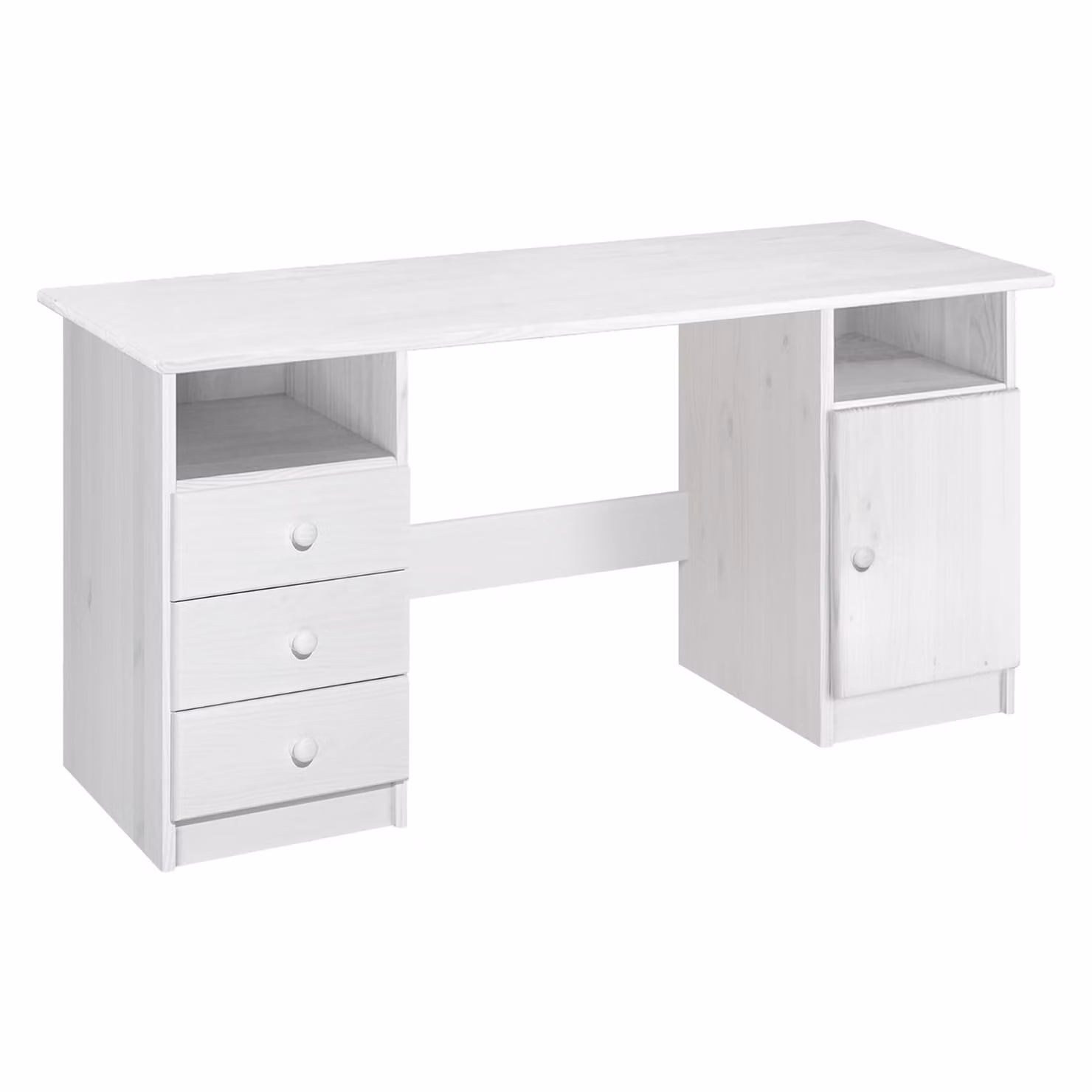 Scrivania per PC Idea 8847B - laccato bianco