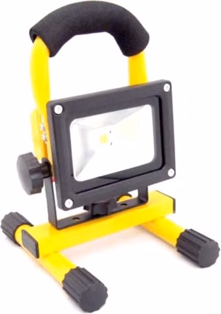 FARO RICARICABILE FARETTO IMPERMEABILE LED 10W LUCE BIANCA EMERGENZA PORTATILE