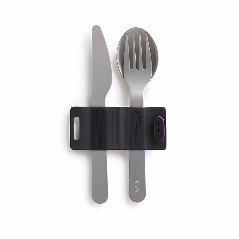 Set posate mod. To-Go in silicone, 4 pezzi