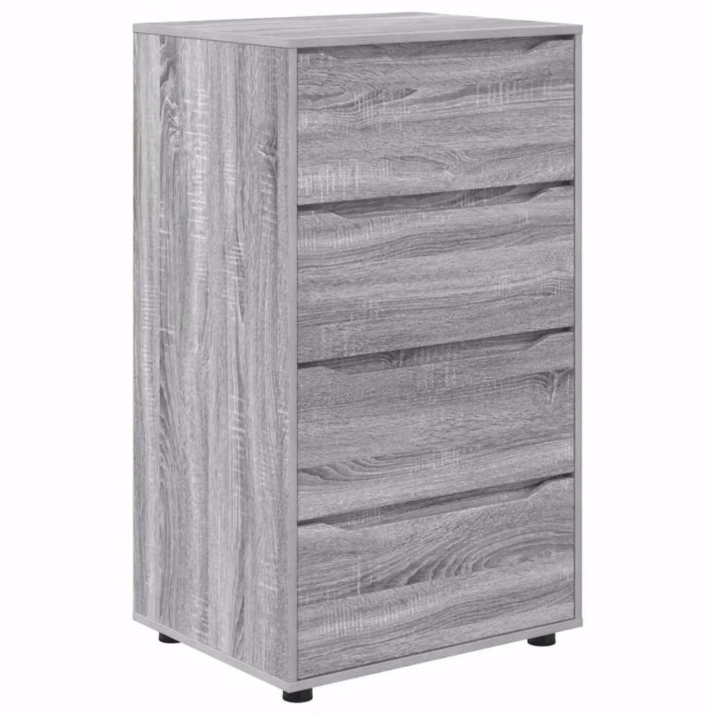Armadio da stoccaggio moderno vidaXL in legno MDF grigio L/P/H: 60 x 48 x 105 cm