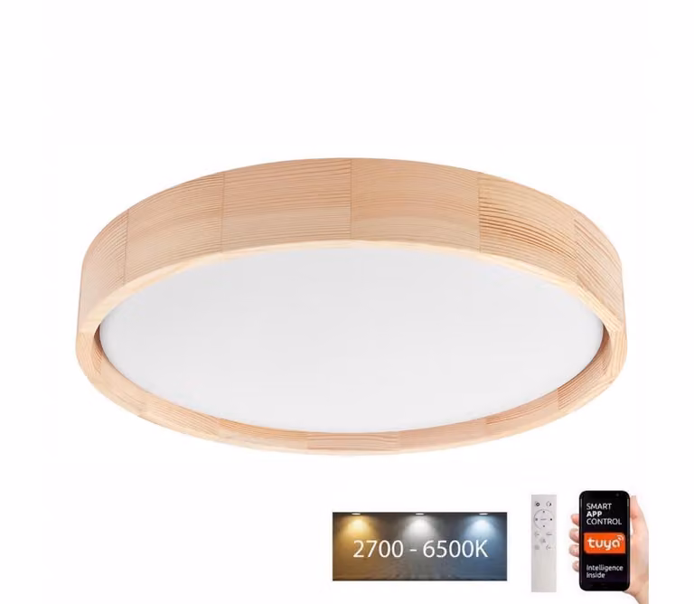 Brilagi - Plafoniera LED dimmerabile MANAROLA SMART LED/24W/230V 2700-6500K d 41 cm Wi-Fi + telecomando Tuya