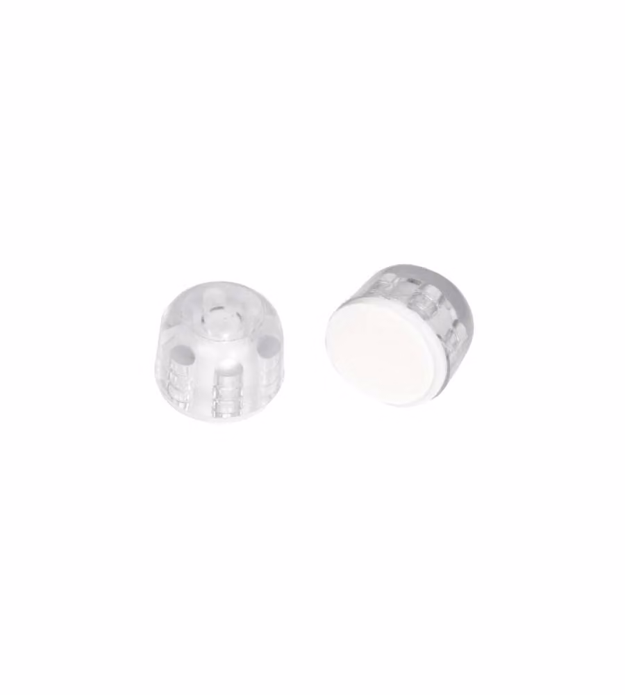 Fermaporte Adesivo Trasparente in Gomma 170x55 mm per Porte