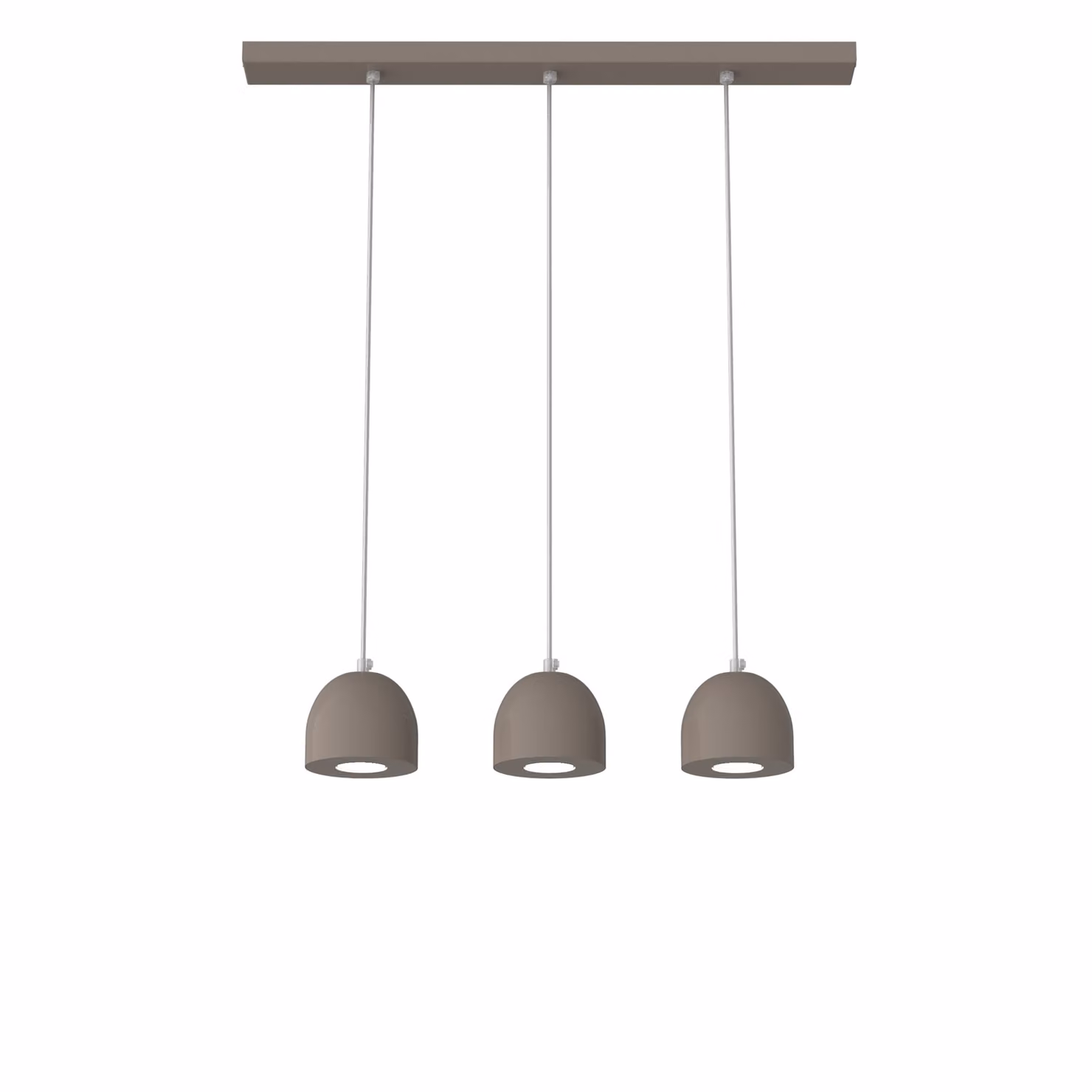 Lampada A Sospensione Campanella Linear X3 Monocolore Lucida
