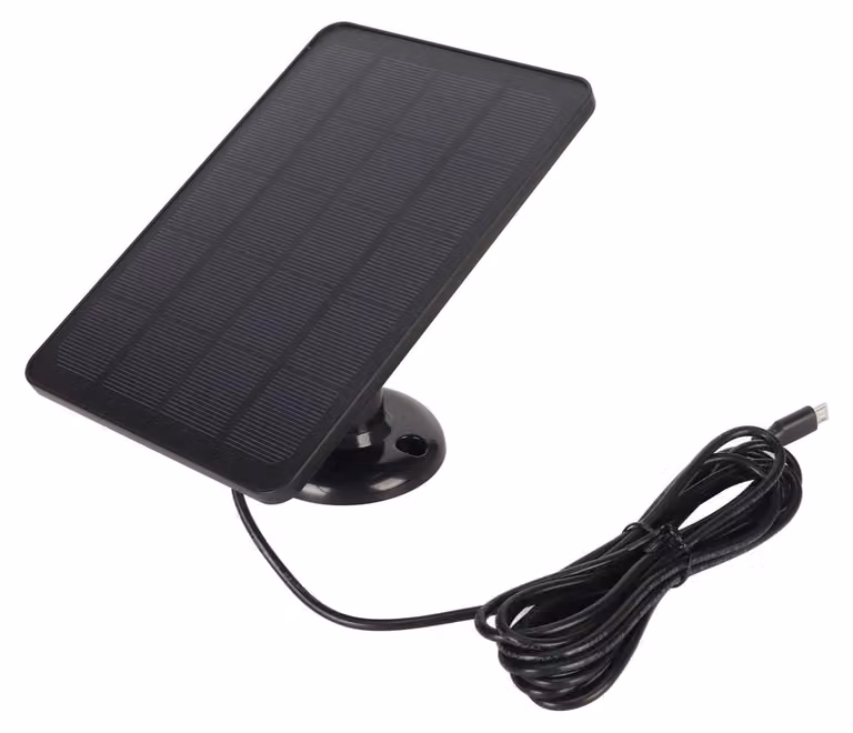 Pannello solare da 4W per telecamere di sicurezza, impermeabile con sistema di montaggio regolabile a 360°