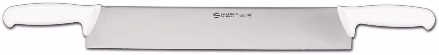 Coltello formaggio due manici, lama cm 40 bianco, linea Supra