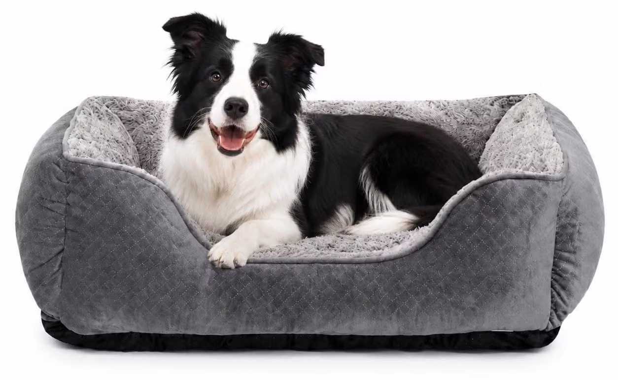 Cuccia grande e super morbida per cani, con base antiscivolo e lavabile