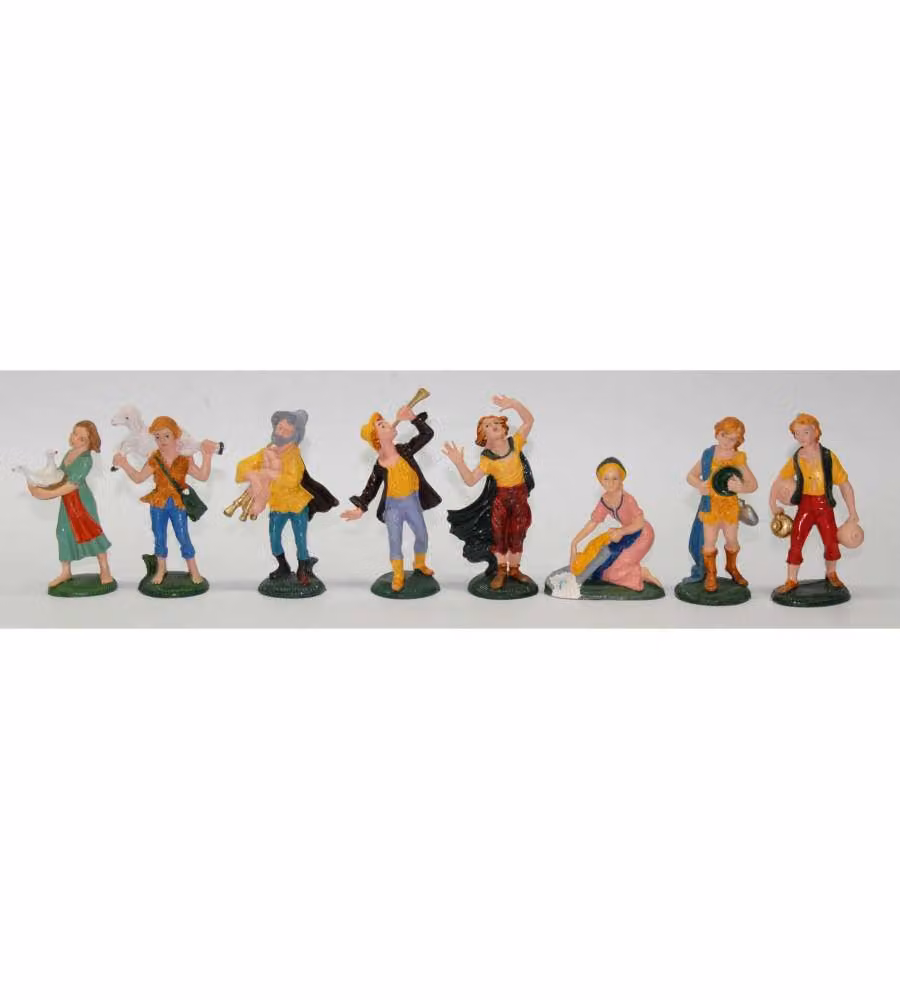 Statuetta Pastore - Decorazione Presepe - Fantasia Assortita - 10 cm