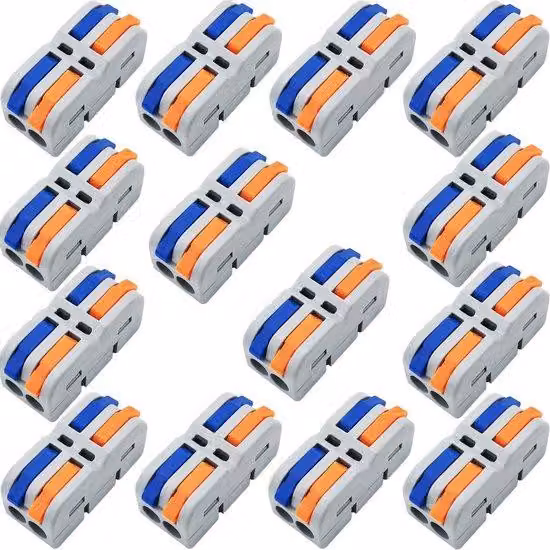 Set compatto di 14 mini connettori a innesto rapido