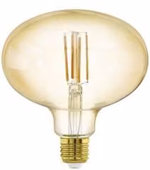 Lampadina LED a pera Eglo E27 4 W 400 lumen Bianco caldo trasparente