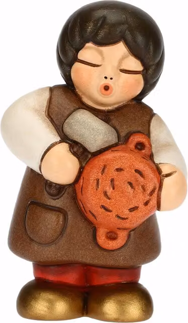 Presepe Classico Thun in ceramica multicolore e rosso