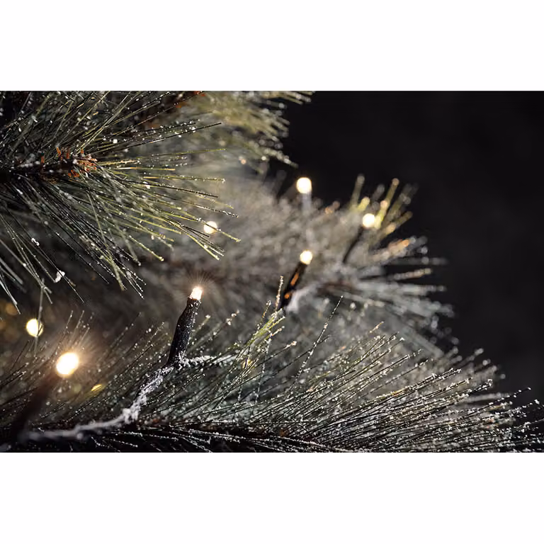 prolunga del sistema compatto Micro LED da 16 m: luci da fata 100 diodi bianco caldo IP44