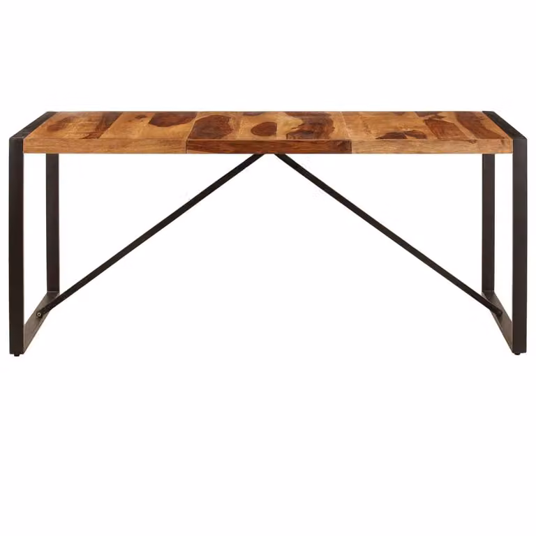 Tavolo da pranzo 180 x 90 x 75 cm in legno massiccio