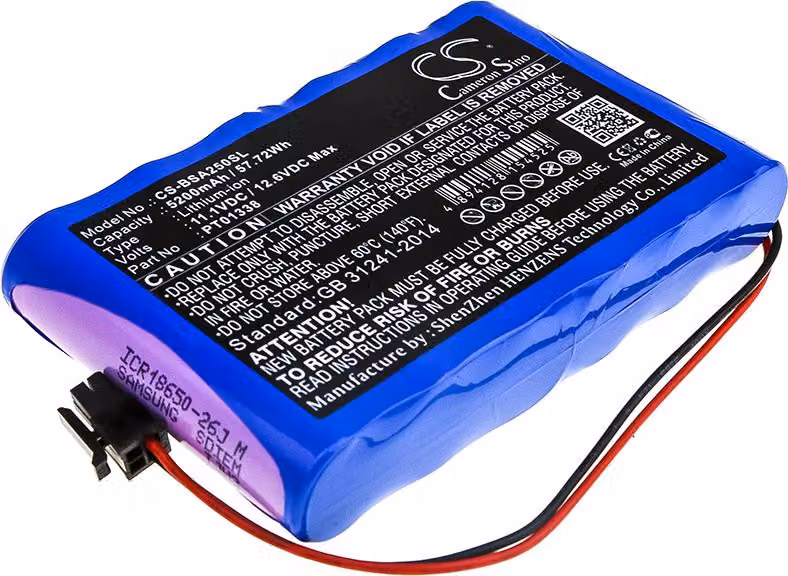 TECHTEK Batteria compatibile con [Bird] SA-2500, SA-6000EX, SA2500, SA6000EX sostituisce PT01338