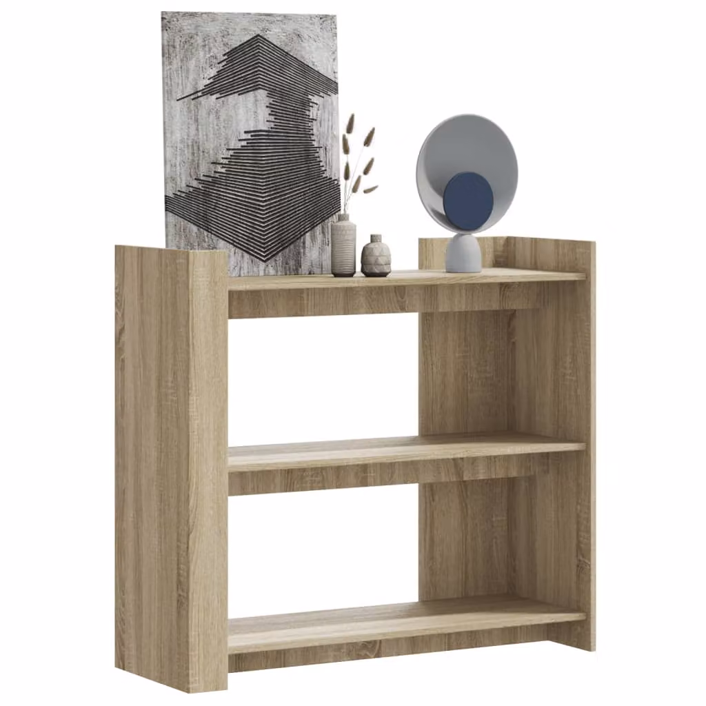 vidaXL Tavolo Consolle in Legno Rovere Sonoma, Colore Beige/Marrone, L 100 x P 35 x H 90 cm