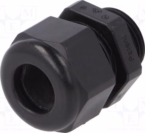 1 x Raccordo per cavo, colore nero, filettatura M20, 1,5 mm, codice prodotto 1.219.2001.50, grado di protezione IP68, materiale: [specificare il materiale]
