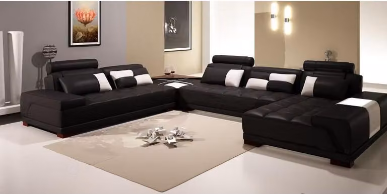 Sofa mit USB,Couch Polster Garnitur XXL Big Eck SofasWohnlandschaft Ecksofa
