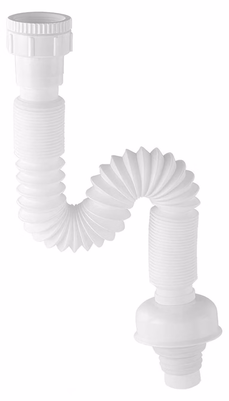 Tubo di scarico in plastica estensibile per cucina e bagno