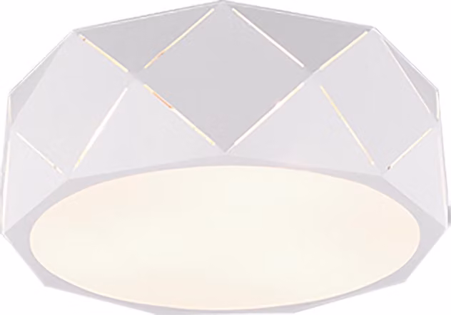 Plafoniera rotonda Trio Leuchten in metallo bianco con effetto luce, D 40 cm