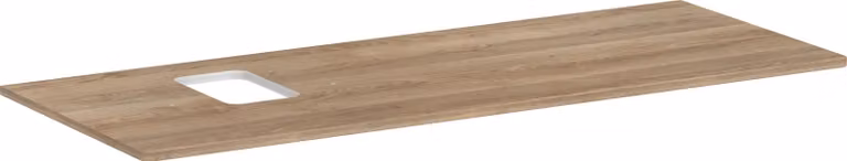hansgrohe Xelu Q Console avec découpe à gauche, 1360x550, pour vasque à poser, avec trou pour robinet, 54123230, 54123230