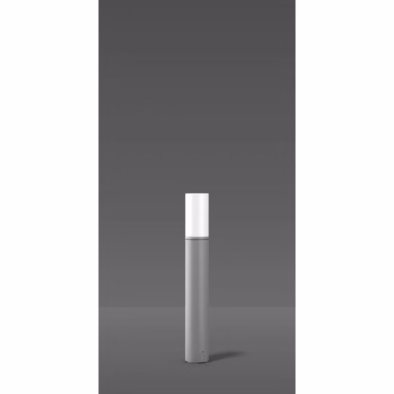 RZB Mega Tube, Lampada da terra per esterni, Argento, Alluminio, IP65, Strada, I