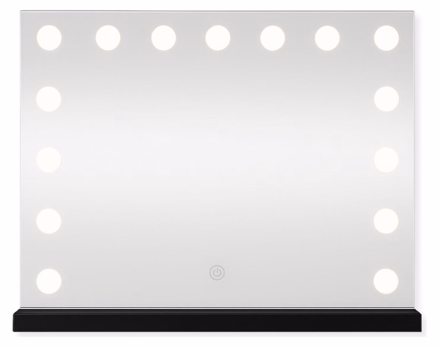 SensaHome Vanity Mirror Pro - Specchio da trucco Hollywood con 12 luci LED dimmerabili, 3 modalità di illuminazione, 60 x 40 cm - Nero