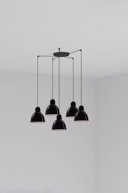 VENICE 5L Lampada a sospensione nera