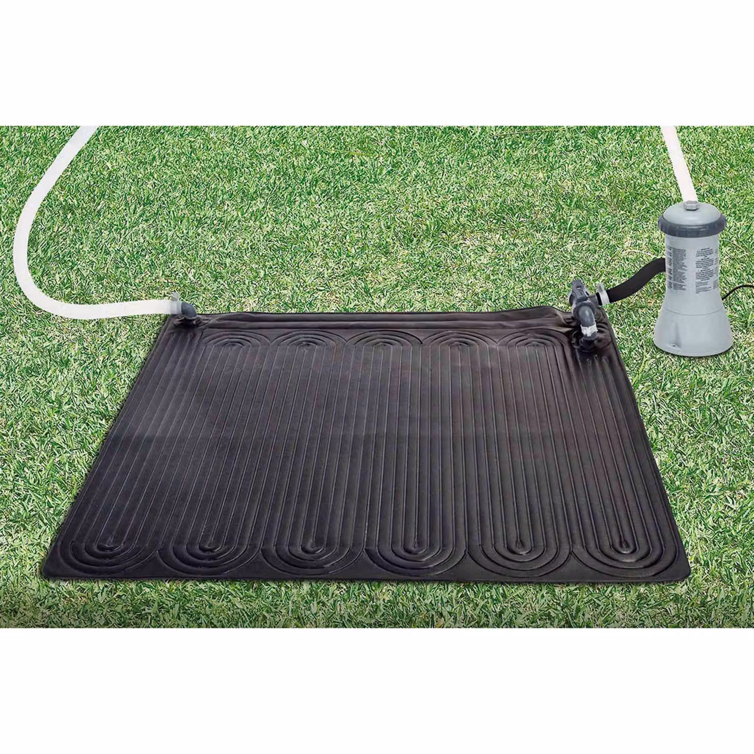 Set di 4 tappeti per riscaldamento solare Intex in PVC nero, L/P: 120 x 120 cm