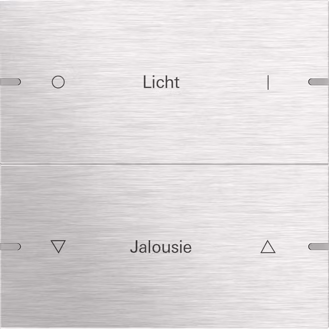 Set di pulsanti a bilanciere Gira 2f con sensori a pressione individuali, 4,95, acciaio inossidabile 5032219