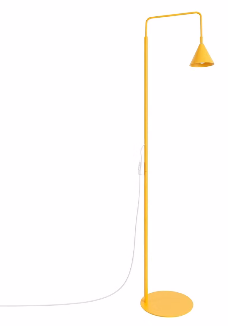 Lampada da terra NOX giallo 1xE14 10W acciaio 165x30x30cm Sollux Lighting