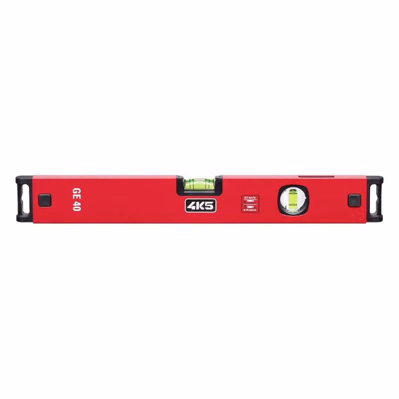 4K5 Tools Wasserwaage GE Serie (Länge 40 cm, Vergrößerungslinse)