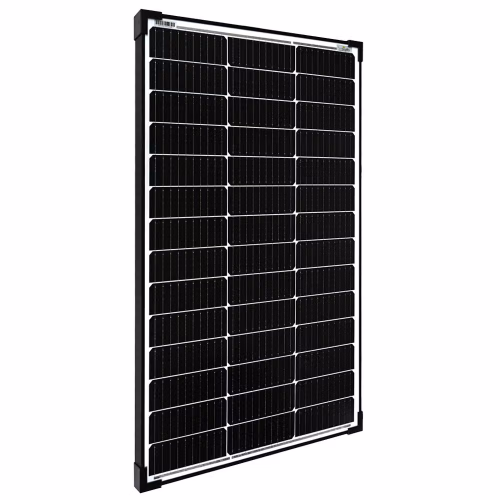 Offgridtec® MONO 100W V2 Pannello solare 23V Telaio nero
