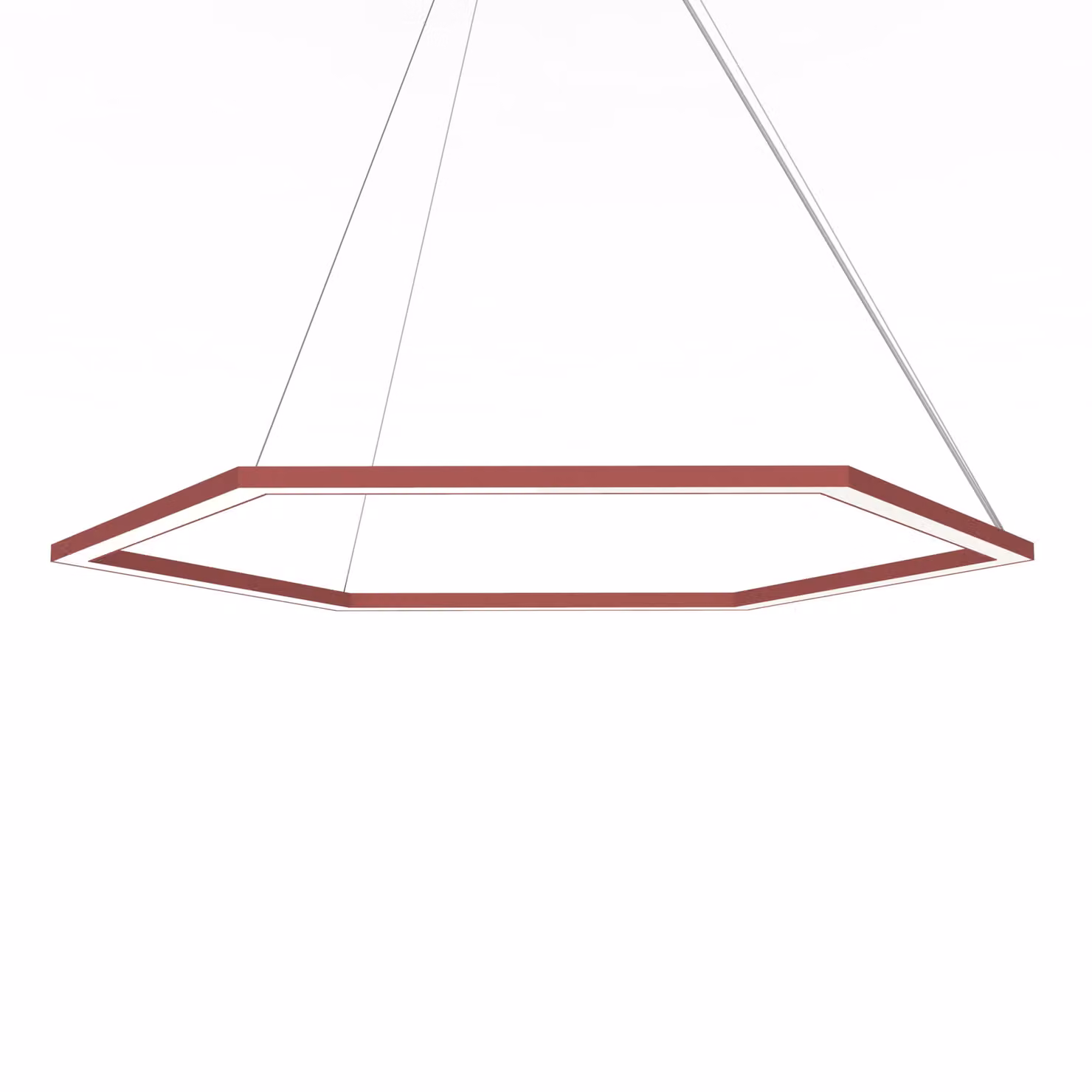 Lampada A Sospensione Esagono D90 Monocolore Opaca